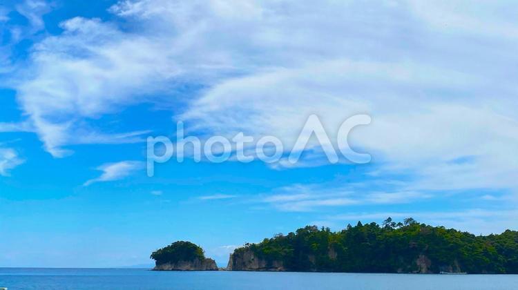 夏の奥能登　内浦の風景：11 能登,奥能登,穴水の写真素材