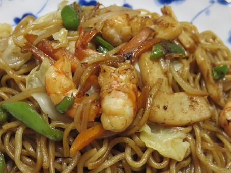 海鮮ヤキソバ 海鮮ヤキソバ 海鮮焼きそば,やきそば,献立の写真素材
