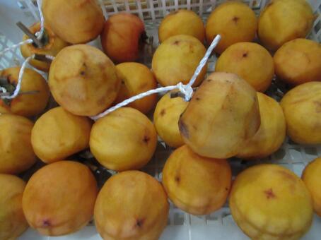 果物 干し柿,果物,柿の写真素材