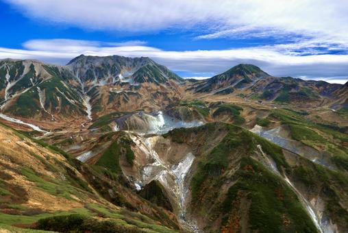北アルプス紅葉10年ぶりのあか 北アルプス紅葉10年ぶりのあか 北アルプス,立山,大日岳の写真素材