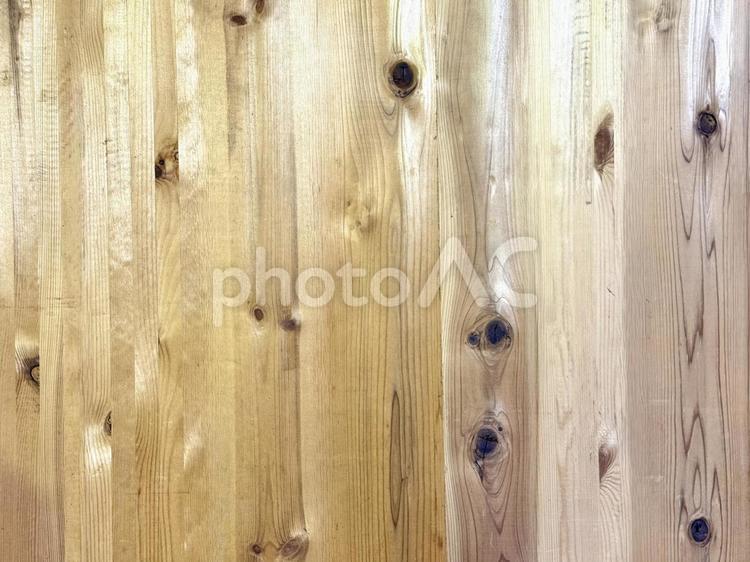 木目背景素材　ヒノキの壁 木目,テクスチャ,背景の写真素材