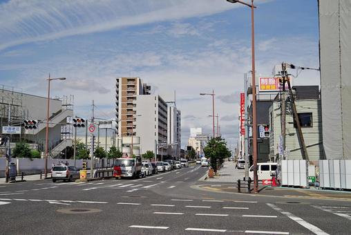 国道2号線中海老江交差点付近 国道2号線中海老江交差点付近 国道2号線,中海老江,2丁目の写真素材