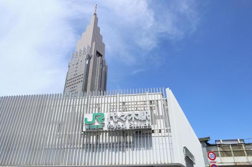 代々木駅 代々木駅,街並み,jrの写真素材