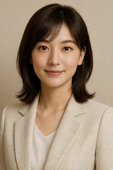 若い女性 証明写真風2 若い女性 証明写真風2の写真