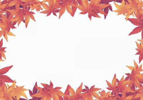 Autumn leaves frame, إجازات الخريف, فصل الخريف, أخضر أصفر, JPG