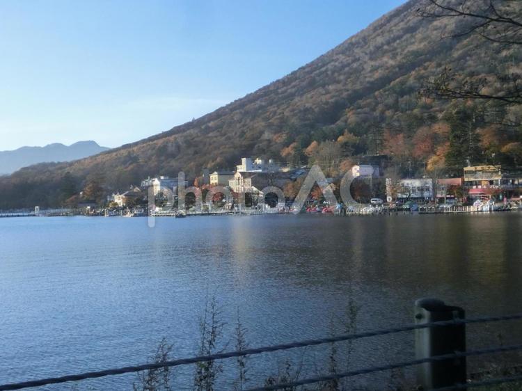 中禅寺湖の風景-26 中禅寺湖,栃木県日光市,日光国立公園の写真素材