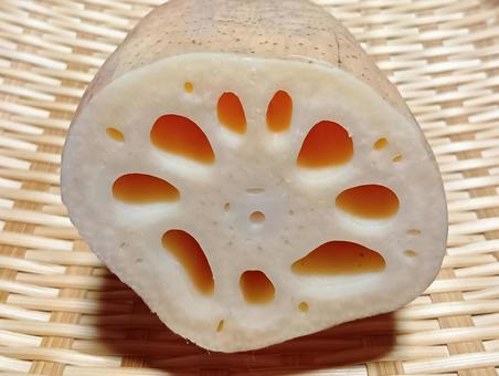 レンコン レンコン,れんこん,カットの写真素材