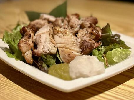 薩摩地鶏の炭火焼き 地鶏,薩摩地鶏,炭火焼の写真素材