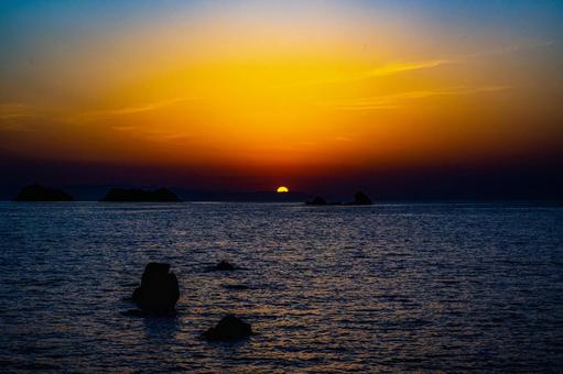 夕日 夕日の写真
