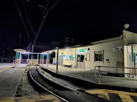 とさでん交通、ごめんまち駅、ホーム とさでん交通、ごめんまち駅、ホーム とさでん交通,土佐電,ごめんの写真素材
