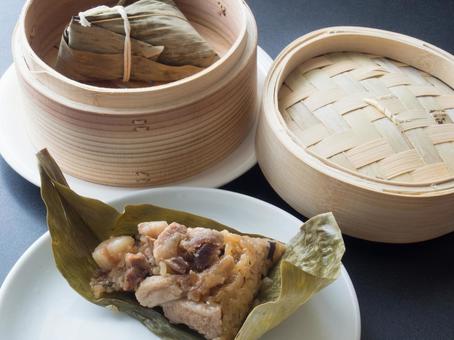 中華ちまきと蒸籠 中華ちまきと蒸籠 ちまき,粽,中華の写真素材