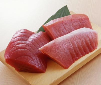 マグロ刺身用3種 マグロ刺身用3種 マグロ,鮪,まぐろの写真素材