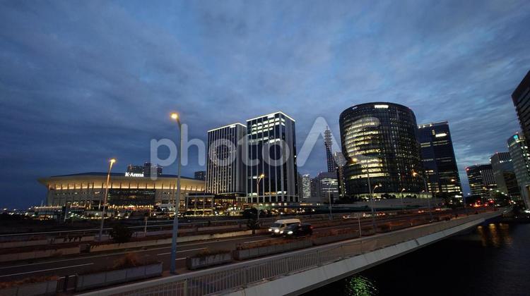 夕方の横浜 横浜,夜景,町並みの写真素材