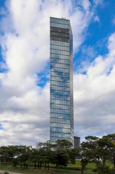 千葉ポートタワー_タテ位置 ポートタワー,千葉ポートタワー,展望台の写真素材