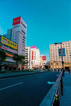 【大阪】大阪駅の街並み 大阪,梅田,タワーの写真素材
