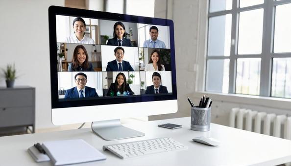 オンライン面接の写真