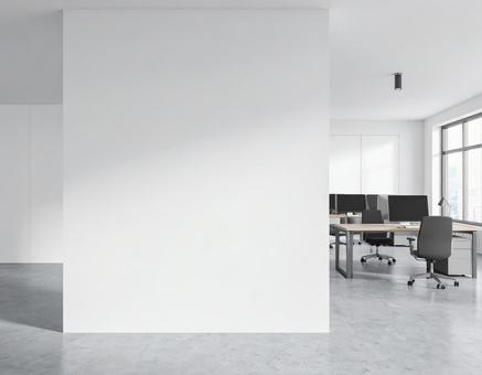 ミニマルなオフィスインテリア 6の写真