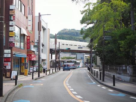 逗子の街並み(神奈川県・逗子市) 逗子の街並み(神奈川県・逗子市) 逗子,街並み,商店街の写真素材