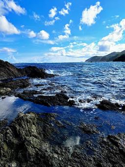 奄美大島 戸口の海 奄美大島 戸口の海 奄美,奄美大島,戸口の写真素材