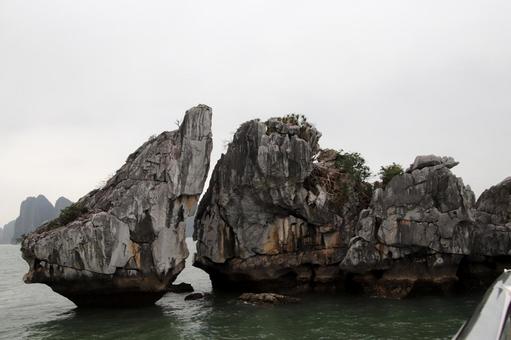 ベトナムの世界遺産ハロン湾風景 ベトナムの世界遺産ハロン湾風景 観光,観光名所,観光スポットの写真素材