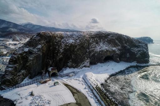 知床の空撮の写真