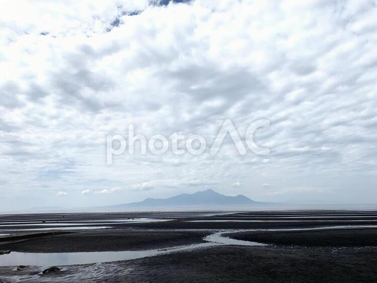 潮干狩りと御輿来海岸 御輿来海岸,御輿来,海岸の写真素材