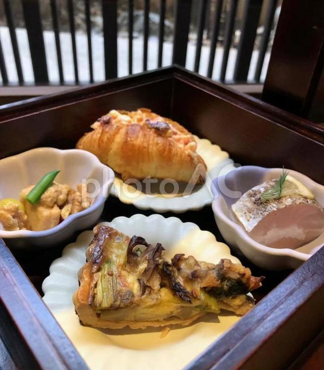 京都和風アフターヌーンティー おしゃれ,オシャレ,お洒落の写真素材