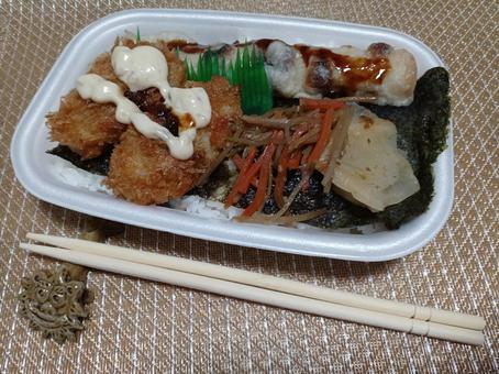 カキフライのりタル弁当 カキフライのりタル弁当 カキフライのりタル弁当,弁当,カキフライの写真素材