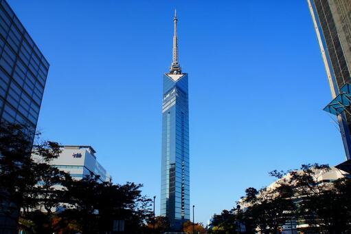 福岡県早良区百道浜、福岡タワー_5 風景,景色,日本の写真素材