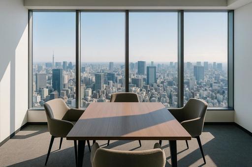 オフィスの会議室の写真