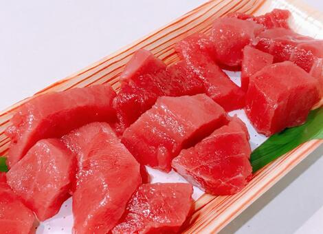 本鮪ブツ切り 本鮪ブツ切り,本鮪上赤身ブツ切り,本鮪赤身ブツ切りの写真素材