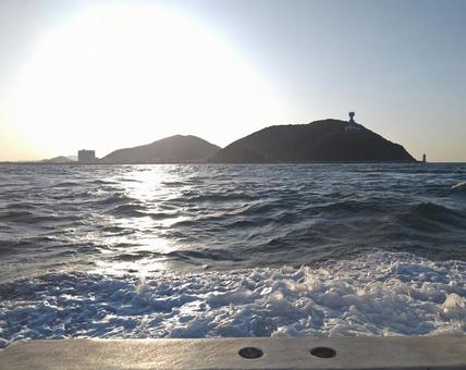 伊良湖岬を臨んで(船) 伊良湖岬を臨んで(船)の写真