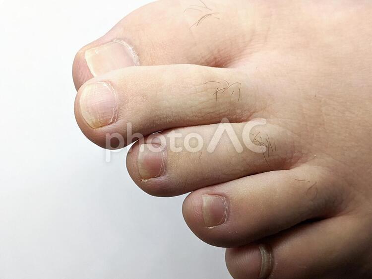 男性の左足の指 男性,足,指の写真素材