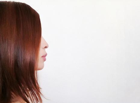 Woman profile hair Woman profile hair