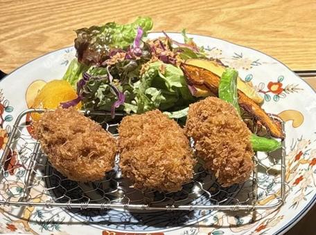 カキフライ カキフライ,牡蠣,フライの写真素材