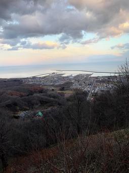 広尾の町並み 自然,広尾,海の写真素材