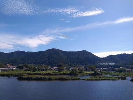 山と川と雲・日本の自然風景 山と川と雲・日本の自然風景の写真