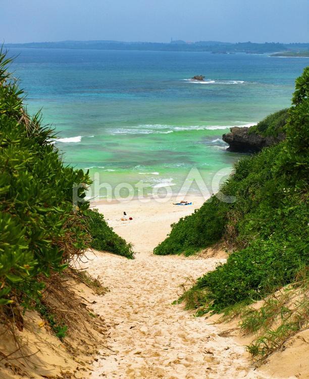 沖縄県、宮古島、砂山ビーチ 沖縄,沖縄県,宮古島の写真素材