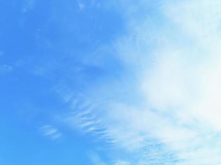青空と白い雲 青空と白い雲の写真