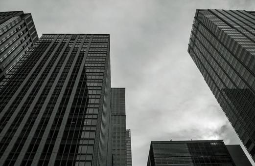 オフィス街 オフィス街,ビジネス街,高層ビルの写真素材