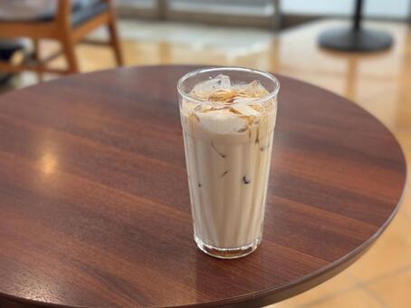 黒糖ラテ 黒糖ラテ,ラテ,アイスの写真素材