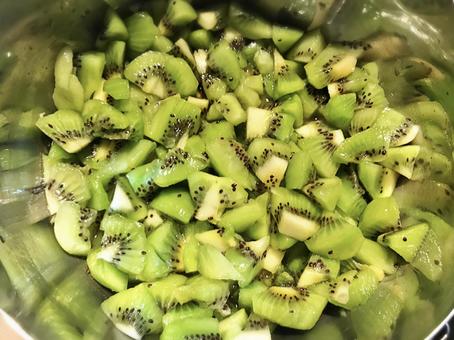 Photo, kiwi, cut, fruits, 