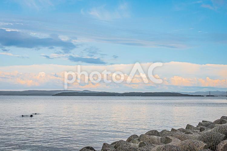 能登半島の風景 能登半島,能登,石川の写真素材