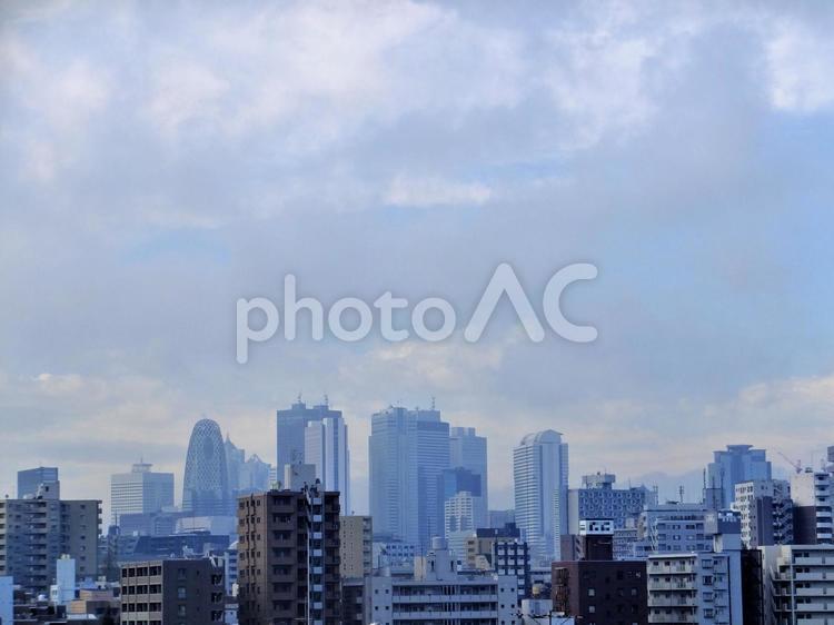 富士見坂からの風景 富士見坂,坂,急坂の写真素材