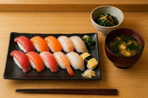 寿司ランチの写真