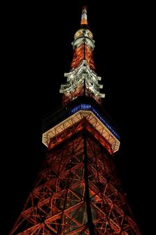 聳え立つ東京タワー 聳え立つ東京タワーの写真