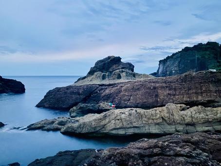 越前海岸 越前海岸 海,磯,波の写真素材