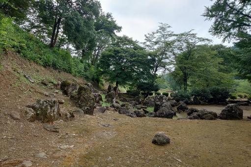 福井県-一乗谷朝倉氏庭園-湯殿跡庭園 福井県-一乗谷朝倉氏庭園-湯殿跡庭園の写真
