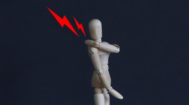 首、肩の痛み 肩こり,首こり,激痛の写真素材