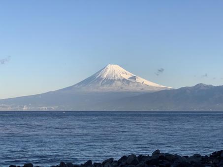 駿河湾と富士山 駿河湾,富士山,絶景の写真素材